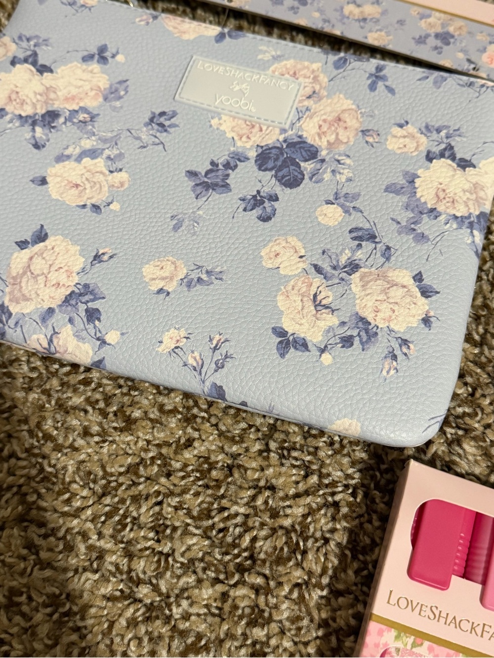 LoveShackFancy wristlet pouch + school supplies - Picture 3 of 9